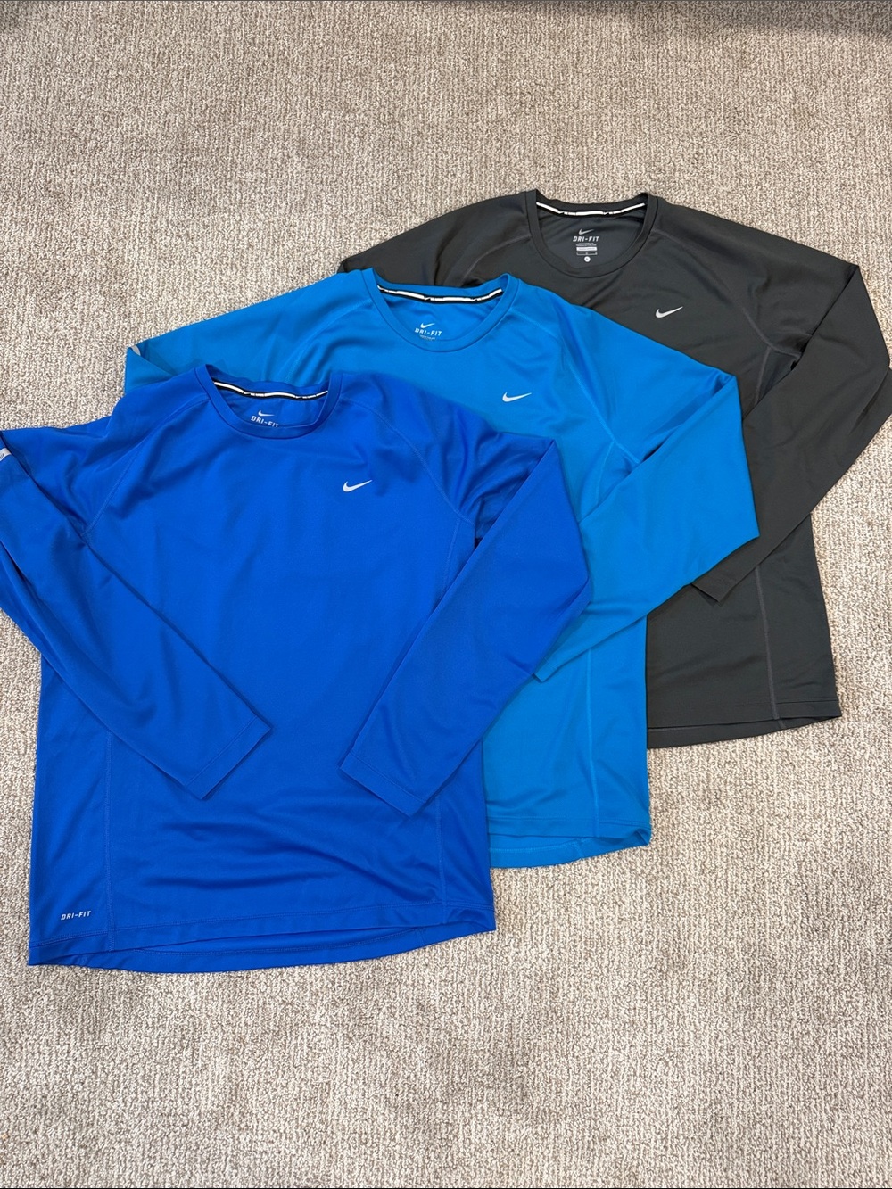 LOT men’s Dri fit long sleeve running shirts
